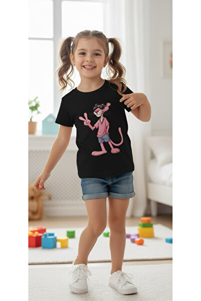 Tiny and Co Pink Panther Lookalike Children's T-Shirt