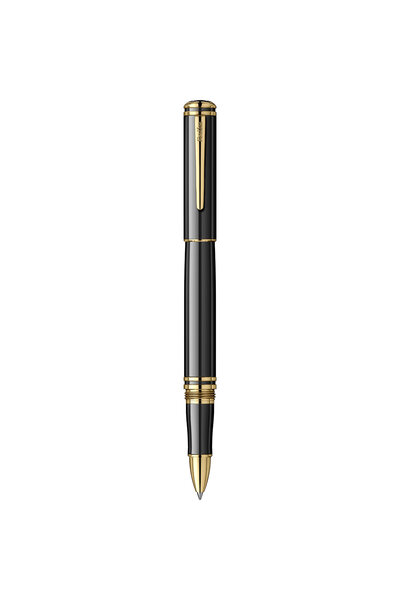 Scrikss WizDesign Yeni Ürün Fortune Roller Kalem Siyah Altın Özel Hediyelik Kutulu - Kişiselleştirilebilir