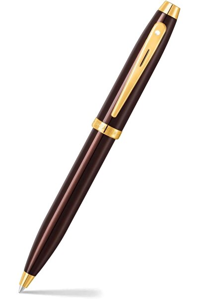 Sheaffer WizDesign 9370-2 100 Serisi Tükenmezkalem Kahverengi Altın (Hediyeli...