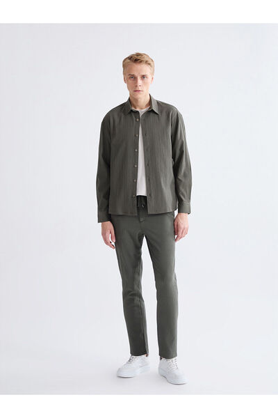 LC Waikiki Πράσινο εφαρμοστό Ανδρικό Παντελόνι