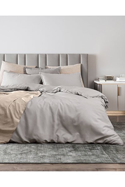 Madame Coco Loire King Size Tencel Bettbezug-Set (TENCEL:trade_mark:) - Grau