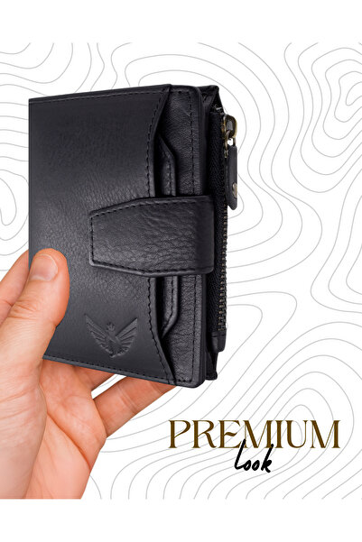 JİLDAAN JILDAAN™ Bi-Fold Genuine Handcrafted Leather Wallet For Men With RFID