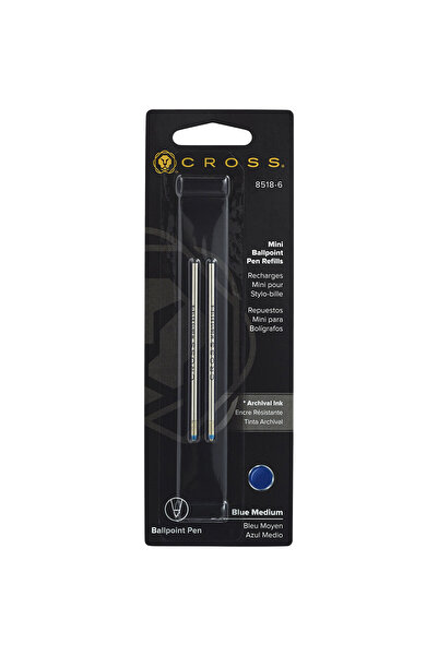 Cross WizDesign 8518-6 TECH3 REFİL MAVİ MEDIUM (6* 2'Lİ KART / 12 adet)