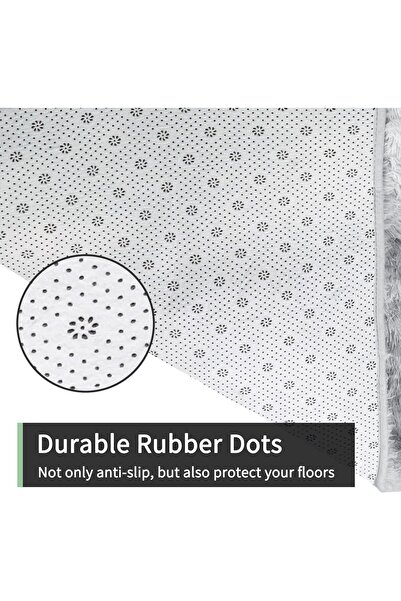 COOYA Grey Area Rugs Modern Home Decorate Soft Fluffy Carpets for Living Room