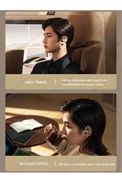 Generic Call Function Digital Display Noise Reduction Ear-Hanging Style Bluetooth Sports Earphones