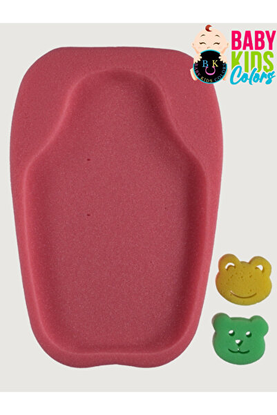 baby kids colors Lüx Küvet Süngeri Ve 2 Adet Yıkama Süngeri ( Katlanır Küvetl...