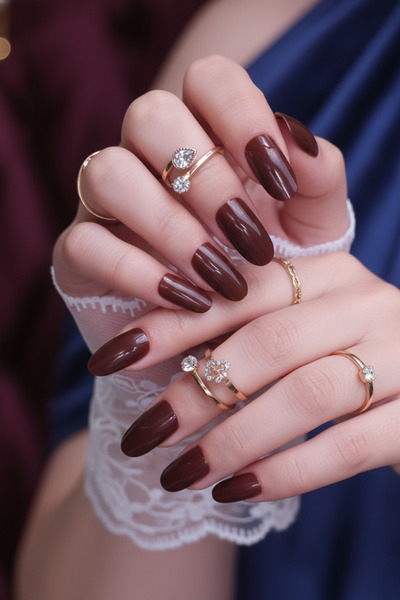 Easy Beauty 24 Adet Renkli Oval Orta Uzun Takma Tırnak 3 Alana Yapıştırıcı 6 ...