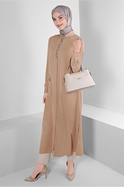 Alvina STONE PRINTED HIDDEN BUTTON TUNIC 43533