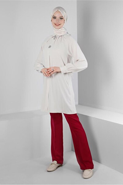 Alvina ACCESSORY DETAILED SHIRT COLLAR TUNIC 43507