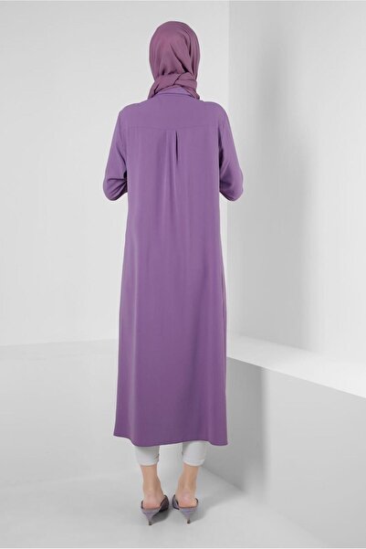 Alvina SHIRT COLLAR STONE DETAIL TUNIC 43815