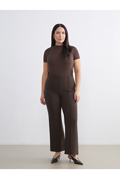 LC Waikiki Plus Size Women's Sweatpants with Elastic Waist