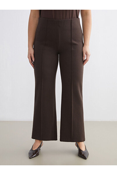 LC Waikiki Plus Size Women's Sweatpants with Elastic Waist