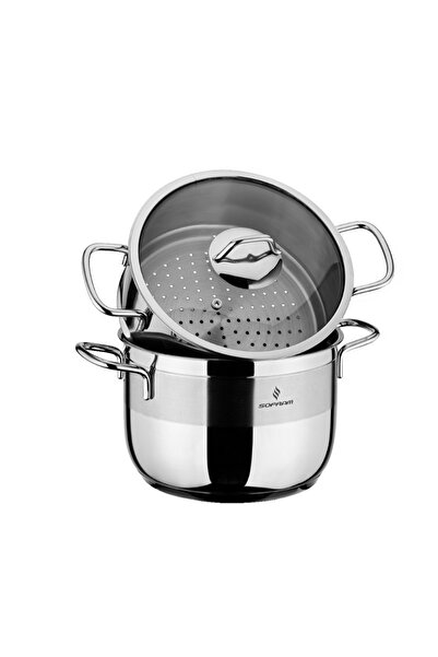 Sofram Stainless Steel 18/10 Steam Cooking Pot Set ( Couscous Pot ) 22cm