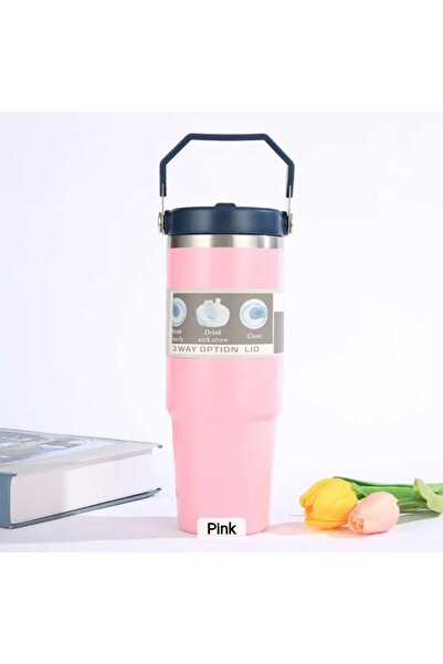 deri 30 oz. stainless steel cup with handle