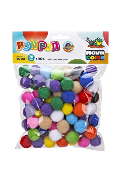 Nova Color Pompom 20mm. 100 Pieces Nc-881 Px