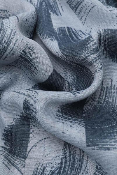 Levidor Light Blue Relax Spiral Batik Shawl