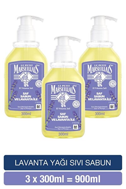 Le Petit Marseillais Sıvı Sabun Lavanta 300 ml x3