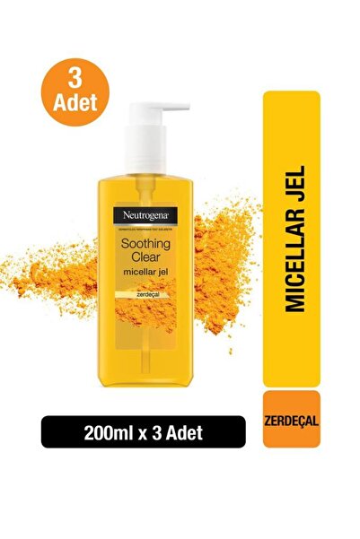 Neutrogena Soothing Clear Micellar Jel 200 ml x3