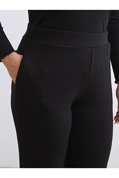 LC Waikiki Ozmarka New Season Plus Size Elastic Waist Wide Leg Women's Sweatpants