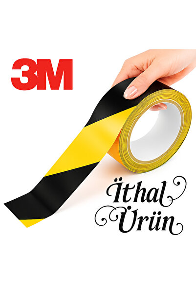 3M Safety Stripe Tape - Sarı Siyah Uyarı Bandı (İthal Ürün)