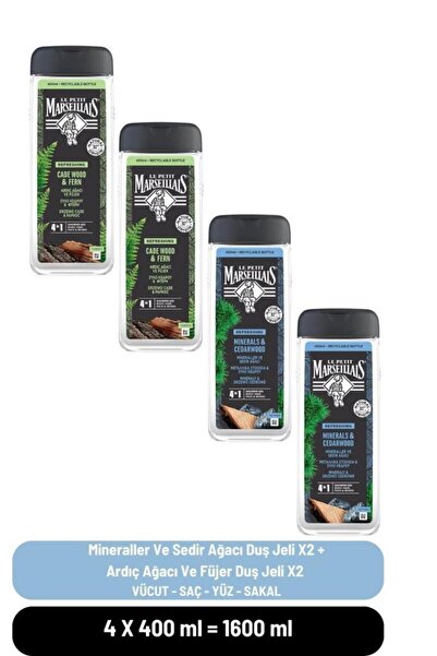 Le Petit Marseillais Mineraller Ve Sedir Ağacı Duş Jeli X2 + Ardıç Ağacı Ve F...