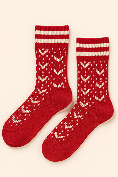 Katia&Bony Women's Patterned Socks Red