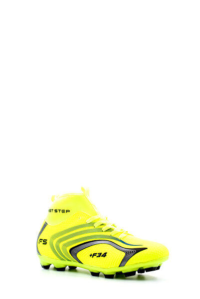 FAST STEP Phosphor Yellow High-top Socks Crampon Astroturf Football Sports Shoes 930xa034k