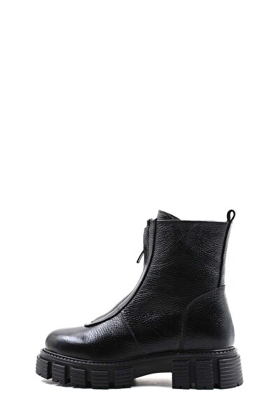 FAST STEP Cizme de damă cu blană din piele naturală cu talpă groasă 010KZA8498