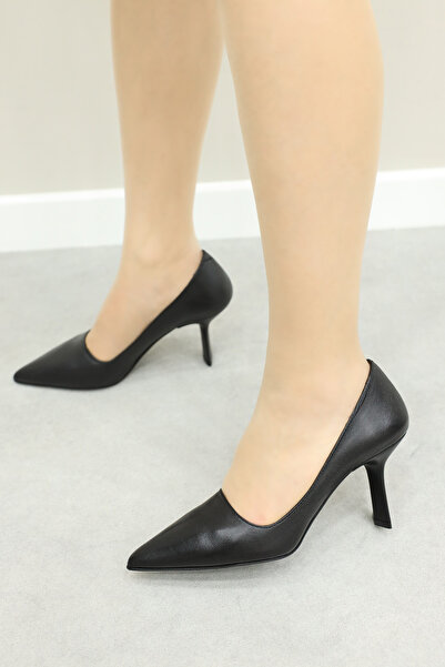 FAST STEP Шкіряні жіночі туфлі на тонких підборах - 019ZA21-638