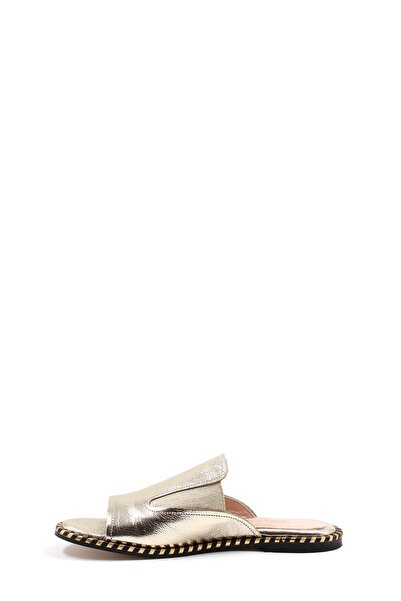 FAST STEP Γυναικείες φλατ παντόφλες από γνήσιο δέρμα - 888ZA246