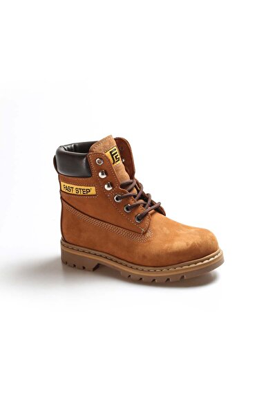 FAST STEP Γυναικείες Καφέ Δερμάτινες Tan Nubuck Worker Boots 938sga50