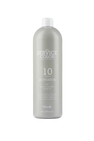Nook The Service Color Profesyonel Kuförlerin Tercihi Renk Açıcı Sabitleyici 10 Vol/%3 Oksidan 1000ml