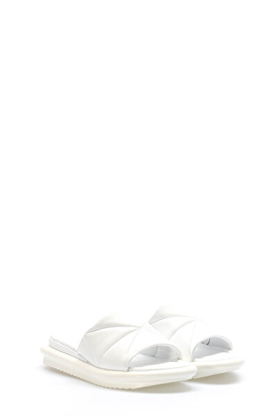 FAST STEP Hakiki Deri Kadın Düz Terlik 227ZAOP04