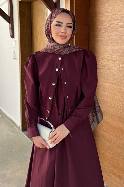 Genel Markalar Jileli Bomber Takım Elbise Burgonya