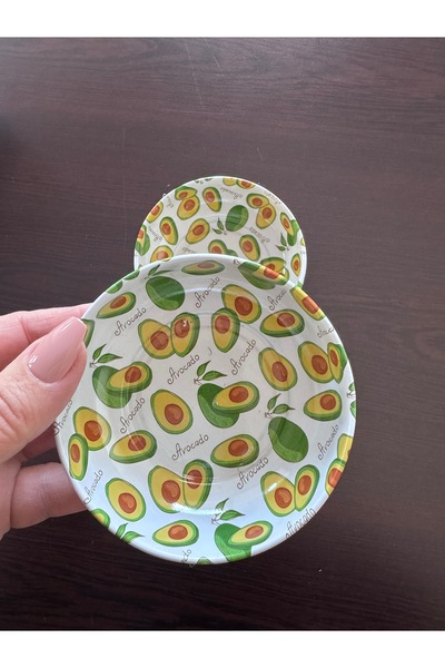 aysequlce desenli çerezlik tabak seti küçük boy 2li 9cm