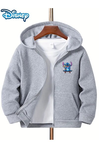 Machetta Дитячий кардиган/куртка з принтом Stich на блискавці