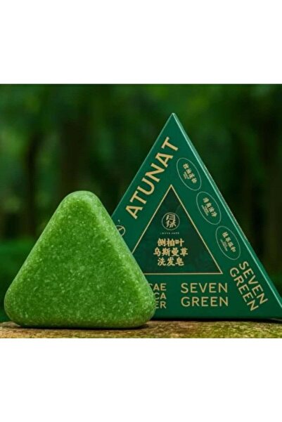 Seven Green - 7 Types Natural Herbal Anti-Hair Loss Shampoo (Green Triangle)