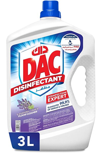 DAK Floor disinfectant and cleaner, lavender scent, 3 liters