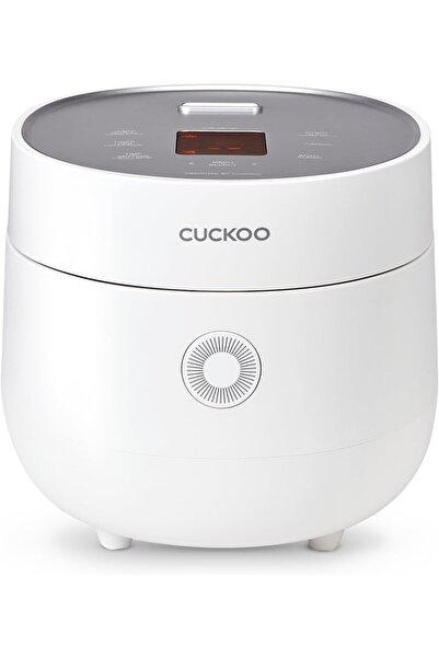 Cuckoo CR 0675F جهاز طهي الأرز ميكوم بسعة 6 أكواب، 13 خيارًا للقائمة، أبيض