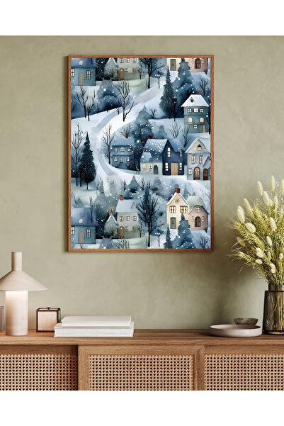 woodhomeworks Tek Parça Salon Ofis Dekor Tablo Vrynt