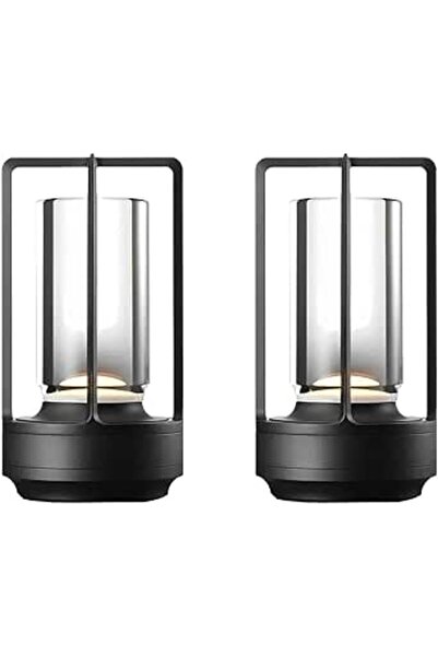 Taimi عبوة من مصباحين LED لاسلكيين قابلين لإعادة الشحن، 3 ألوان، تعتيم لا نها...