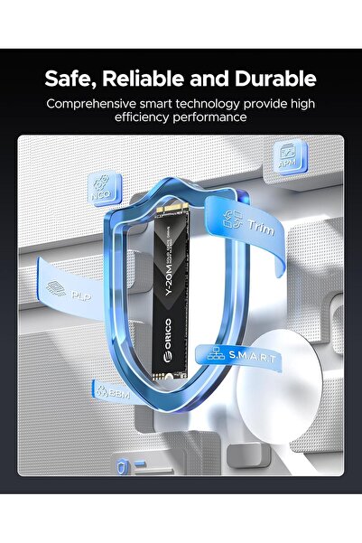 Orico 128GB M.2 2280 SATA SSD (B+M Key) — SATA III 6Gbps, up to 500MB/s Read — Y20M