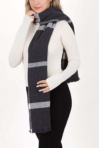 ANDİFLİ Women's Plaid Pattern Cotton Woven Shawl Scarf 70*190