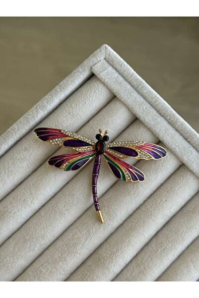 İREM YILDIZ Yeni Moda Renkli Yusufçuk Temalı Broş