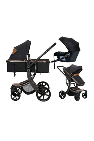 Visoli Black 3-in-1 Baby Stroller