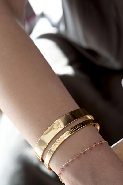 Atelier Petites Pierres AUM CUFF - Om İşaretli Bileklik