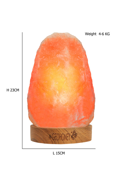 Geohoney Himalayan Salt Lamp 5+ KG - Mountain Shaped