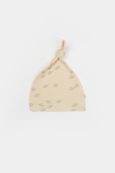 BabyCosy 3-piece set: blouse, pants and hat Printed, BabyCosy, 50% modal+50% cotton, Stone, 3-6 Months