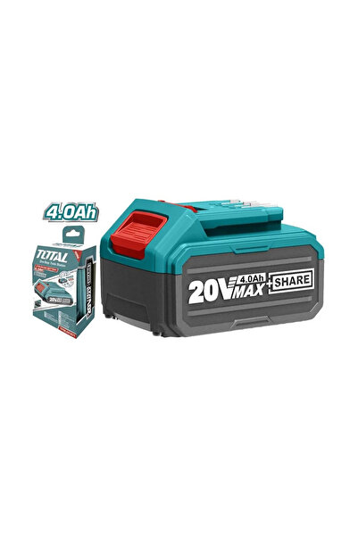 TOTAL Battery 20V, Total, Li-Ion, 4 Ah, industrial use, LED indicator
