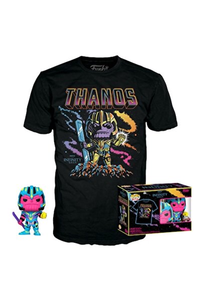 Funko Infinity Saga Thanos Figure and T-shirt Set - - Multicolor - Size M